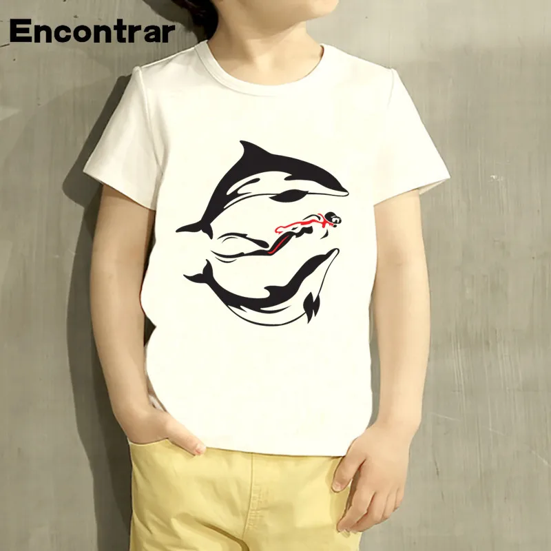 Kids EVOLUTION OF SCUBA DIVER dive Design Baby Boys/Girl TShirt Kids