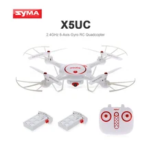 New Syma Drone X5UC RC Quadcopter 2.4G 4CH Hover Function Headless Mode, 2.0MP HD Camera, X5C Upgraded New Version-white