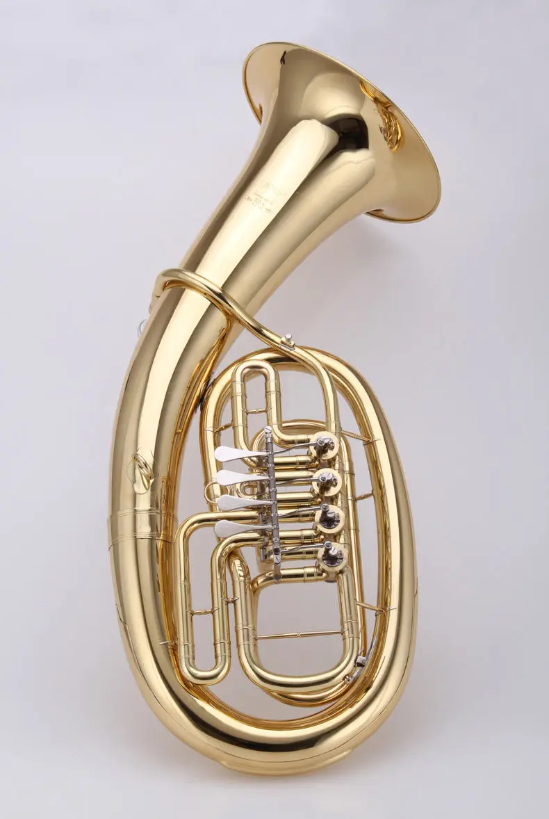 

Flat keys Euphonium Gold lacquer Brass body Cupronickel Valves