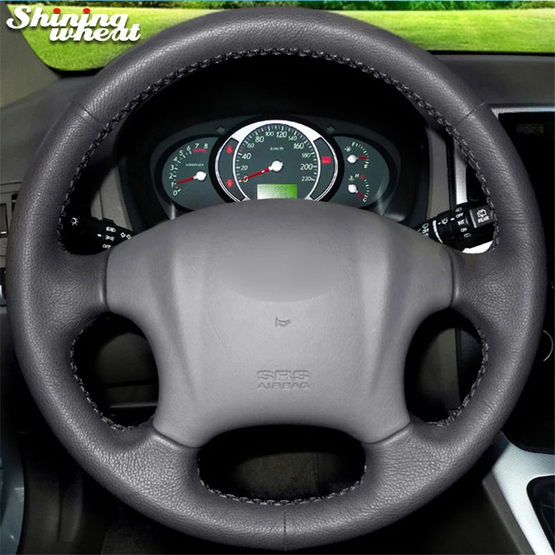 BANNIS Black Leather Steering Wheel Cover for Hyundai Tucson 2015 2016