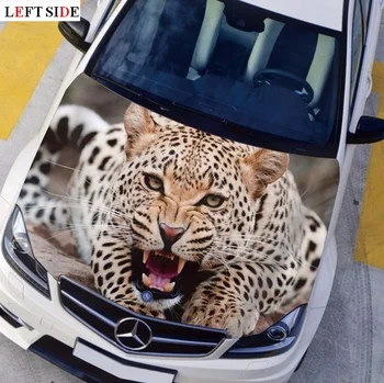 

LEFT SIDE Car Stickers and Decals 3 Design Custom Hood Paste Lions Leopards Fire Tiger Sticker Customize Stickers High Quality