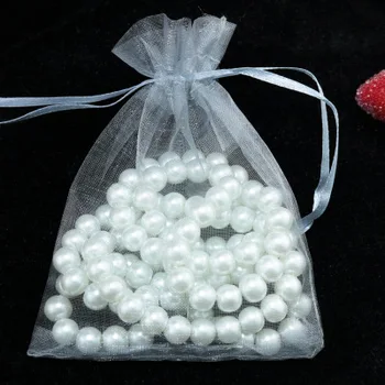 

High quality100pc/lot 17x23cm 23 colors Organza Sheer Gauze Element Jewelry Bags Packing Drawable Organza Bags Wedding Gift Bags