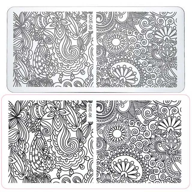

Nail Art Stamping WONDERLAND Design Styles Manicure Nail Craft Stamping Template Stencil Image Plates Polish Tool ##06