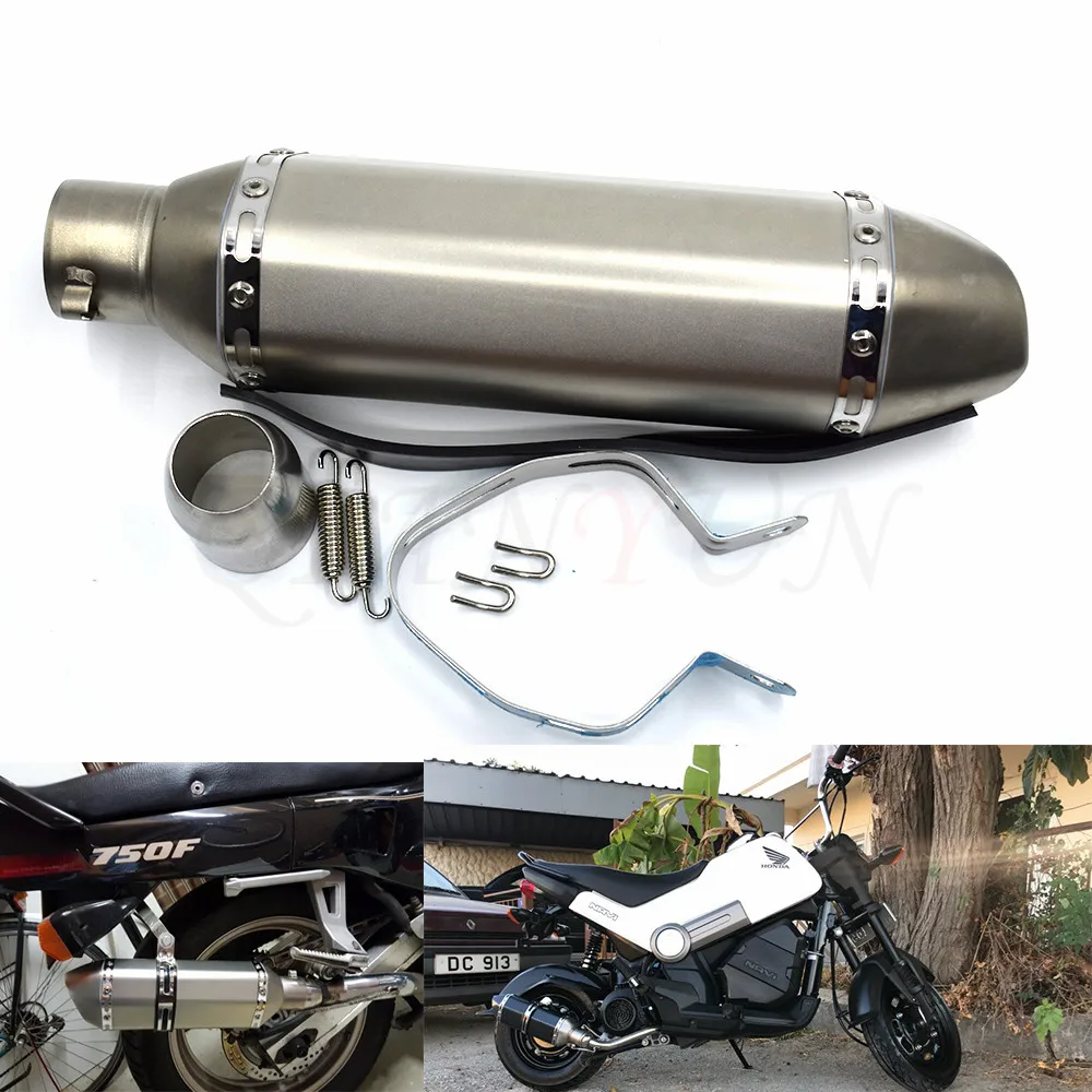 

for Motorcycle parts Exhaust Universal 51mm Stainless Steel Motorbike Exhaust Pipe For MV Agusta Brutale 1078RR 2008-2012