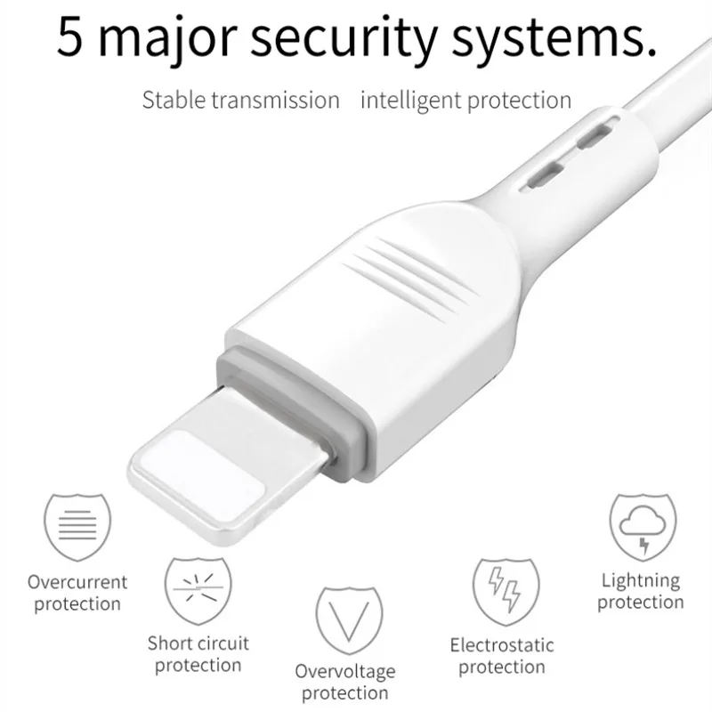 3A 8Pin USB кабель для передачи данных Iphone X Xs max Xr 8 7 6 plus 6s плюс 5s быстрой зарядки Кабели