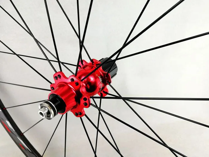Perfect 700C Wheelset Carbon Wheels Road Bike Tubeless Wheel V/C Brake Profile 38-40-50-55mm Depth Clincher Carbon Rim Direct-pull 13