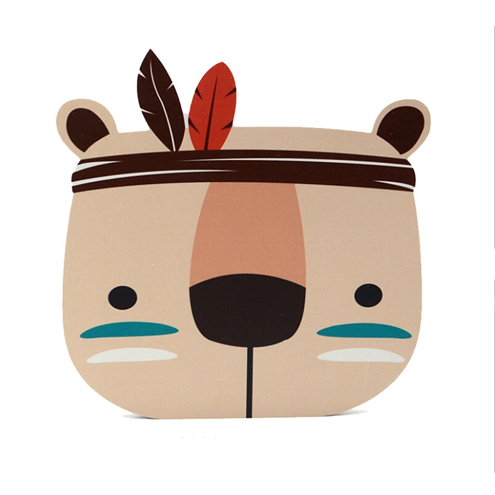 

Cute Fox Bear Cat Wall stickers For Kids Room Cartoon Nursery Home Children Room Decoration Stickers Posters Wood Wall Decor