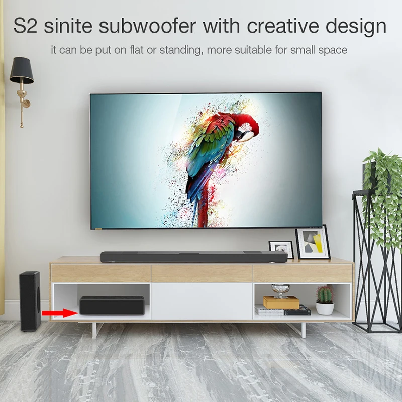 A9 Bluetooth Soundbar With S2 Subwoofer 3D Home