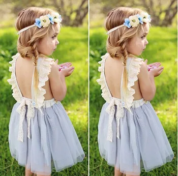 

Childrens Dresses for Girls Clothing Bow Lace Princess Dress Summer Sleeveless Girl Kids Ball Gown Wedding Dresses Boutique