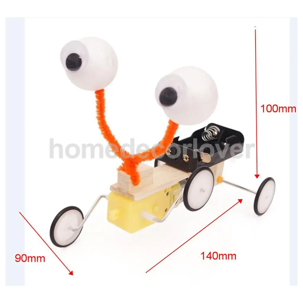  Wood Physics Science Educational Kids Children Car Tank Toy Developmental Model Kit for Early Study Interests Raises