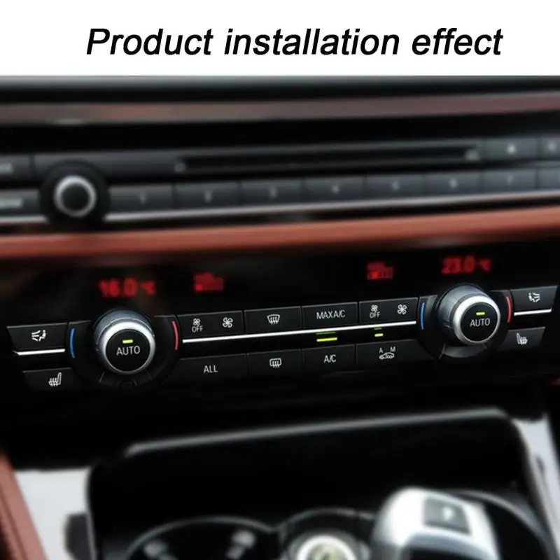 12 шт., автомобильный Авто Воздушный условный кнопочный ключ, колпачки A/C нагреватель, переключатель, набор, автомобильный Стайлинг для BMW F07 GT/F10/F11 F01/F02 525 730