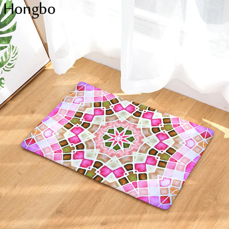 Хунбо Мандала Геометрия Патти Модные прямоугольные маты коврик в прихожую моющиеся коврики для кухни для дома пол Ванная комната