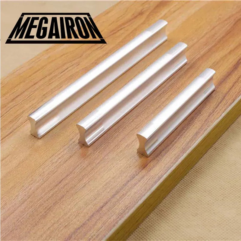 

MEGAIRON Aluminum Alloy Handle Outer Space Solid Double Color Bar Cabinet Door Handles Furniture Hardware Tool Knobs