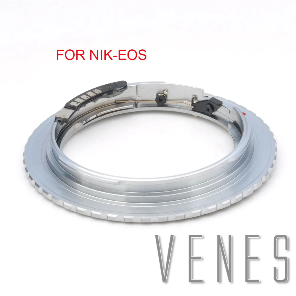 VENES NIK-для EOS B Обновление AF адаптер с подтверждением Nikon F Крепление объектива для Canon (D) SLR камера (серебристый)