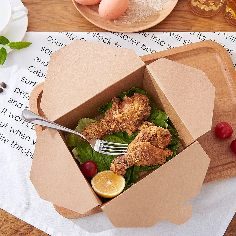 

50pcs/lot one time Kraft Paper Box lunch boxes Christmas Party Birthday Wedding food box Favor Kid Gift Candy Boxes CP001