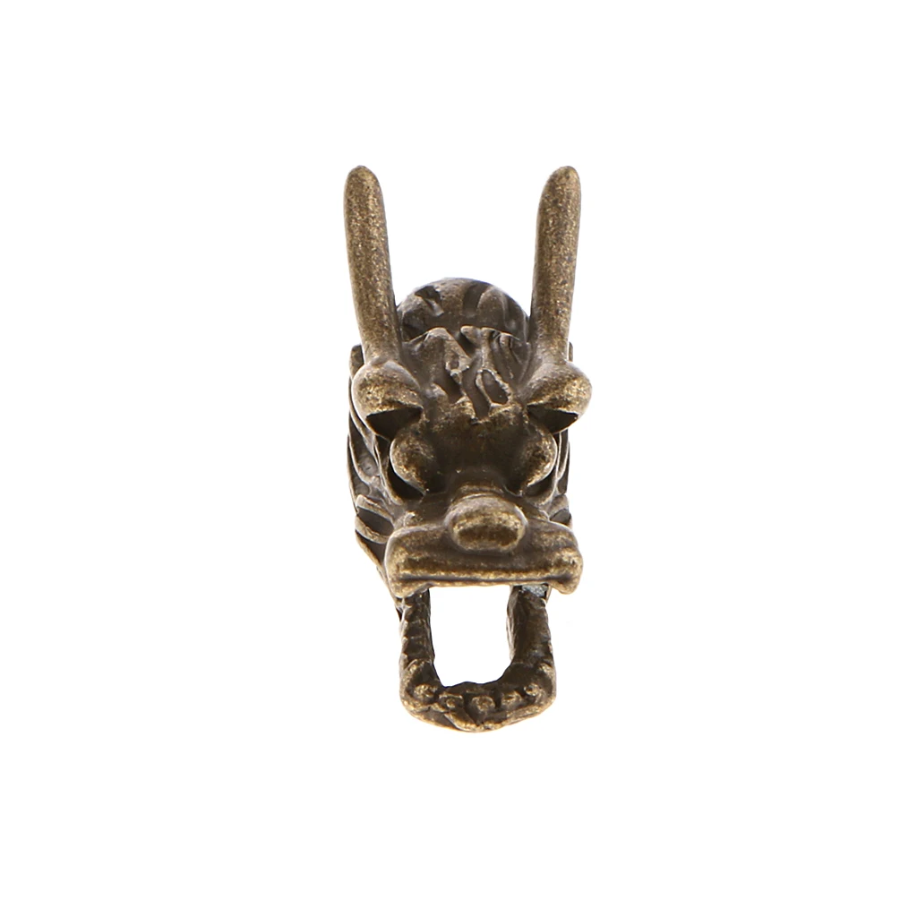 10 Pieces DIY Antique Dragon Head Beads Wholesale 22x 9 mm Beads Supplies Big Hole Dragon Charm Metal Beads Accessories