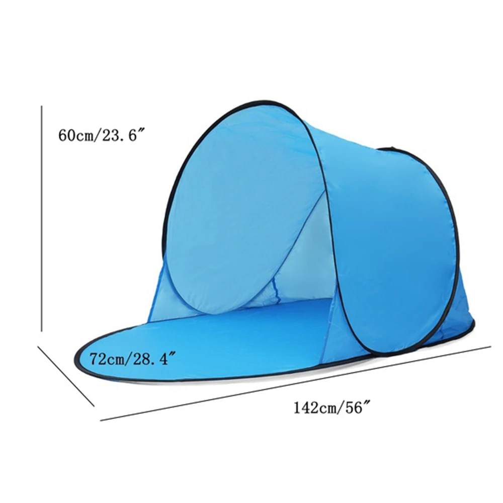 Пляжная Палатка Сверхлегкий складной тент всплывающий автоматический открытый тент семейный туристический рыбный кемпинг анти-УФ полностью солнцезащитный козырек для пеших прогулок