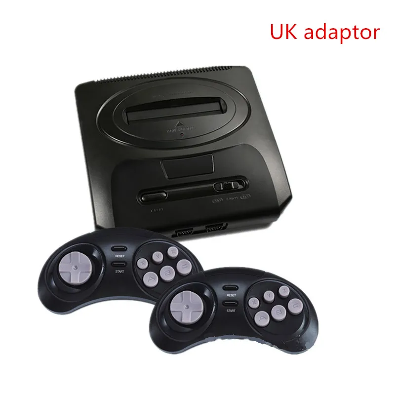 GTIPPOR 16BIT HD MEGA DRIVE2 MD2 ТВ Видео игровая консоль с HDMI AV выход 2,4G беспроводной контроллер - Цвет: Синий