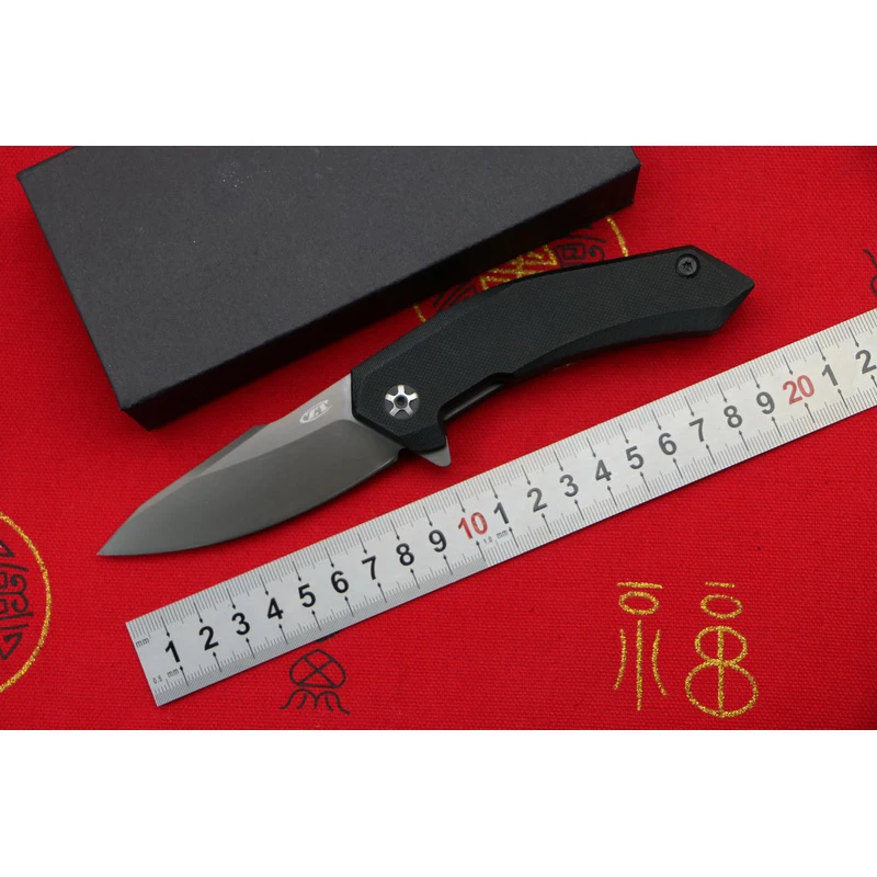 

LOVOCOO ZT0095 Factory prom 9CR18MOV blade G10 handle Outdoor Flipper folding knife camping hunting pocket Gift knives EDC tool