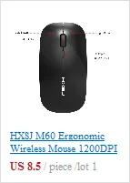 HXSJ T30 эргономичная Беспроводная игровая Бесшумная мышь 3600 dpi перезаряжаемая Бесшумная мышь компьютерная мышь для macbook ноутбука геймера игровая