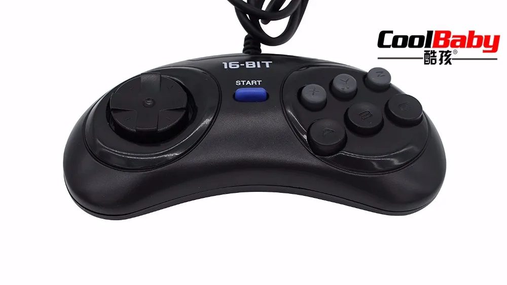 50 шт. 16 бит классический проводной игровой контроллер для SEGA Genesis 6 Кнопка геймпад для SEGA Мега Драйв игры аксессуары быстрая
