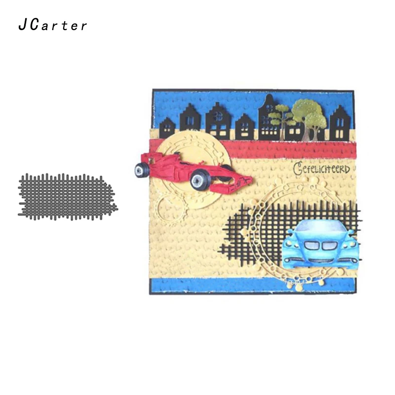

JCarter New Background Fence Metal Cutting Dies Stencils for Scrapbooking DIY Embossing Folder Paper Cards Handmade Album Crafts