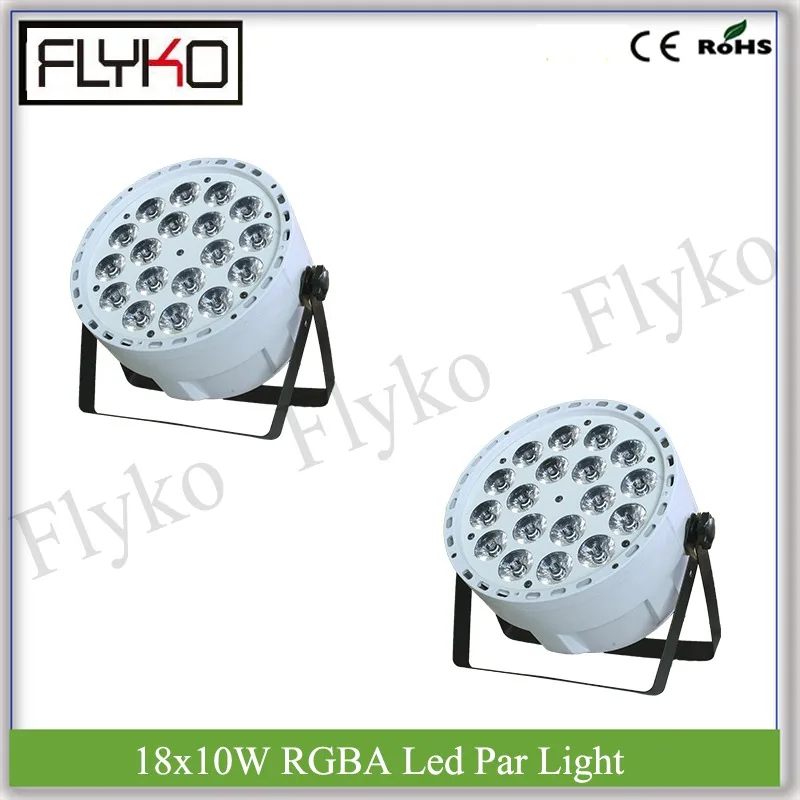 

2LOTS 18x10w par light led lamp white shell indoor par light RGB+Amber led par