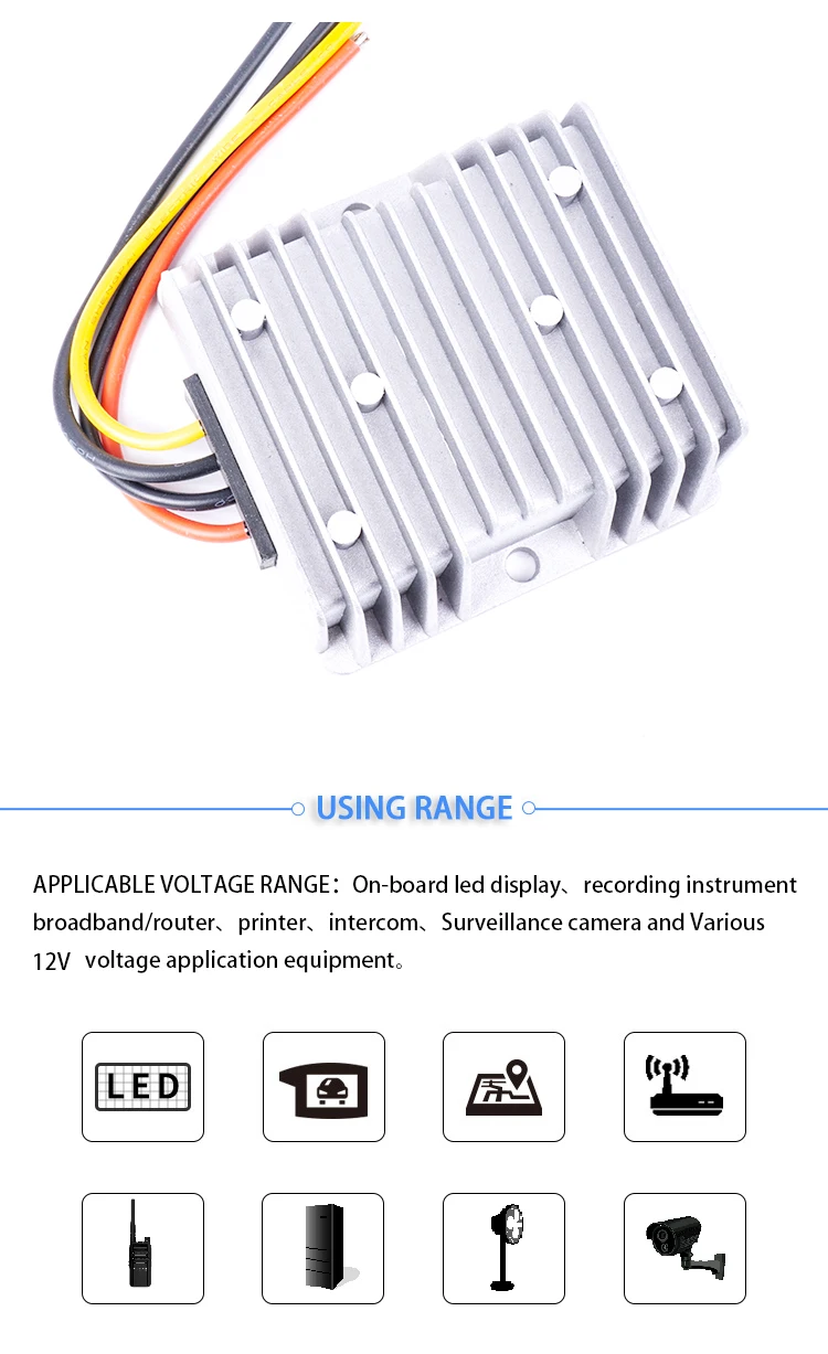 Преобразователь постоянного тока 12 В Шаг до 19 в 3A 5A 8A 10A 15A IP68 преобразователь напряжения трансформатор Повышающий Модуль водяные насосы светодиодные ленты светильник