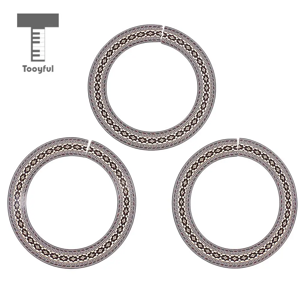 Tooyful 41'' Guitar Sound Hole Decal Soundhole Sticker Circle for Acoustic Guitar 3x