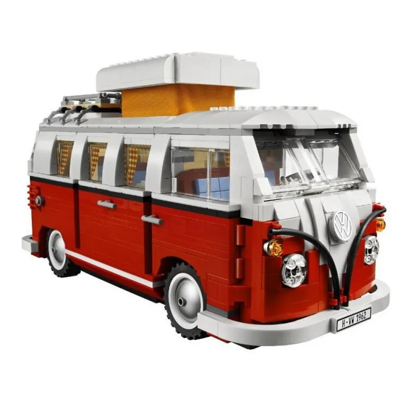 

LEPIN 21001 City Creator T1 Camper Van Figure Blocks Compatible Legoe Construction Building Bricks Toys For Children