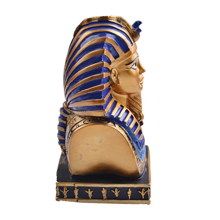 Статуэтки для рабочего стола с изображением древнего египетского фараона, миниатюрные статуэтки для рабочего стола, аксессуары для украшения дома, ElimElim