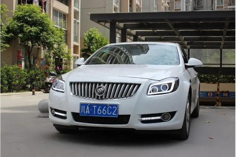 Стайлинг автомобиля фары для Buick Регал фары 2009-2011 GS стиль Opel Insignia Головной фонарь led DRL передний свет Биксеноновые линзы