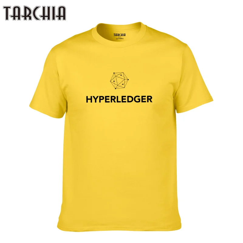

TARCHIA Casual Print T-shirt Men Short Sleeve boy male cotton New Men T shirt Homme soft 2018 brand tshirt huperledger fashion