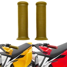 Универсальный 22 мм алюминиевый металлический резиновый нескользящий руль мотоцикла рукоятки Мотоцикл ATV ручка бар концы Мото Аксессуары