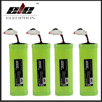 

4x Eleoption 7.2V 3000mAh Flat Ni-MH High Power Battery Packs with Tamiya Connectors for RC Cars