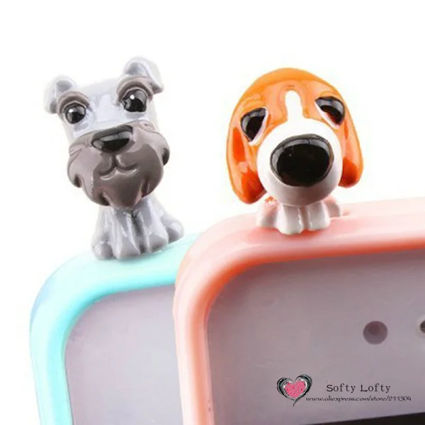 My Dogs Cartoon Animals Anti Dust Earphone Plugs - 11