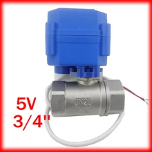 3/" из нержавеющей стали, микро электрический шаровой кран CWX-15Q 5 V Напряжение, мотор управляемый шаровой кран DN20