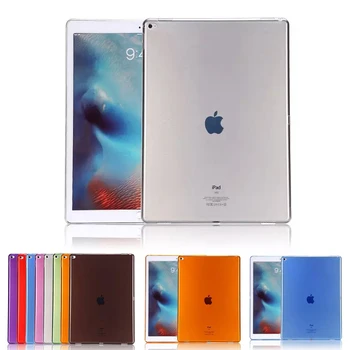 

Newest Soft Tablet Cover for iPad Pro 12.9" TPU Back Shell Case Transparent Super Slim Smart Cover for iPad Pro 12.9 inch 2017