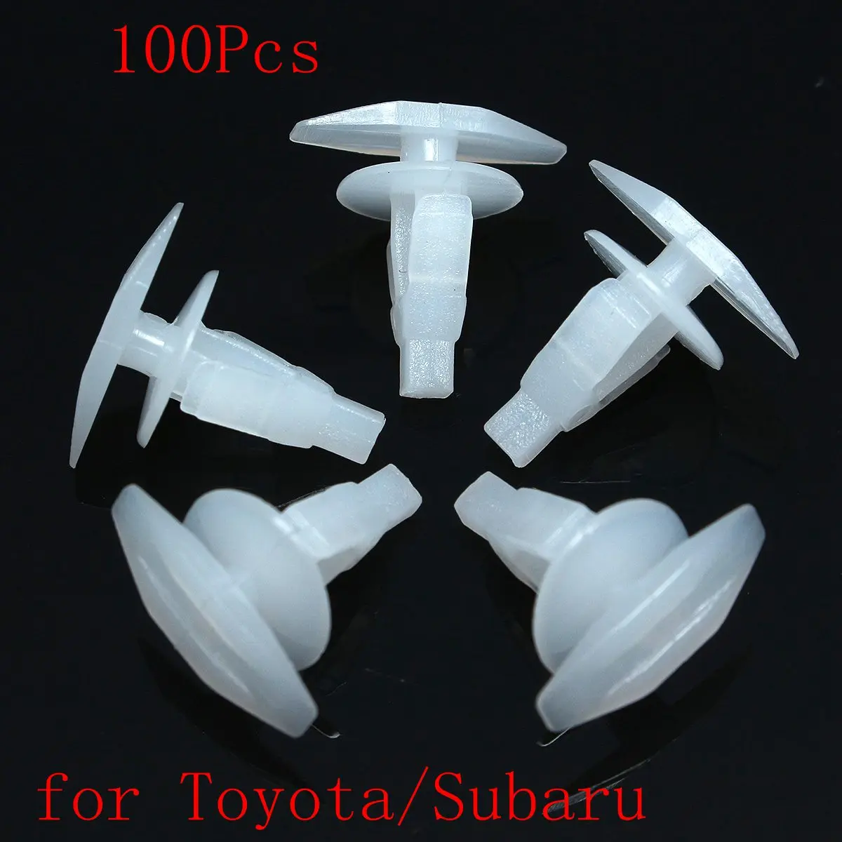 100Pcs Car Weatherstrip Retainer Clips Auto Fasteners for Toyota for