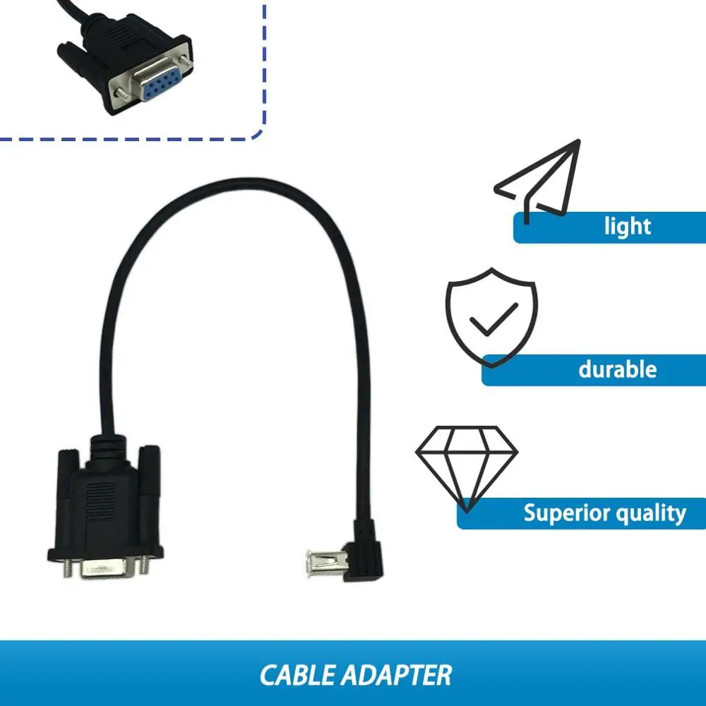 USB 2,0 A Женский к RS232 DB9 Женский последовательный кабель адаптер конвертер Встроенный с микропроцессорный набор FTDI надежные адаптеры