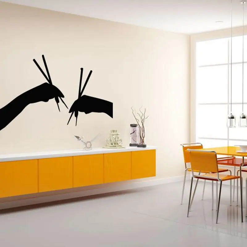 Sushi Wall Sticker Restaurant Japanese Food Decal Poster Vinyl Art Decals Decor Mural Decoration Bar Glass | Дом и сад