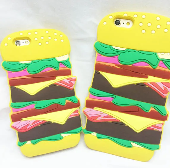 coque iphone 6 hamburger silicone