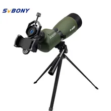 SVBONY Spotting Scope SV14 Zoom BAK4 20-60×60/25-75x70mm 45De Angled Birdwatch Telescope Monocular+Phone Adapter F9310