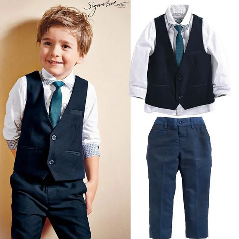 2017 hot sell  New style Baby boys clothes hot selling beautiful male spring set of kids children clothing set retail YAZ092