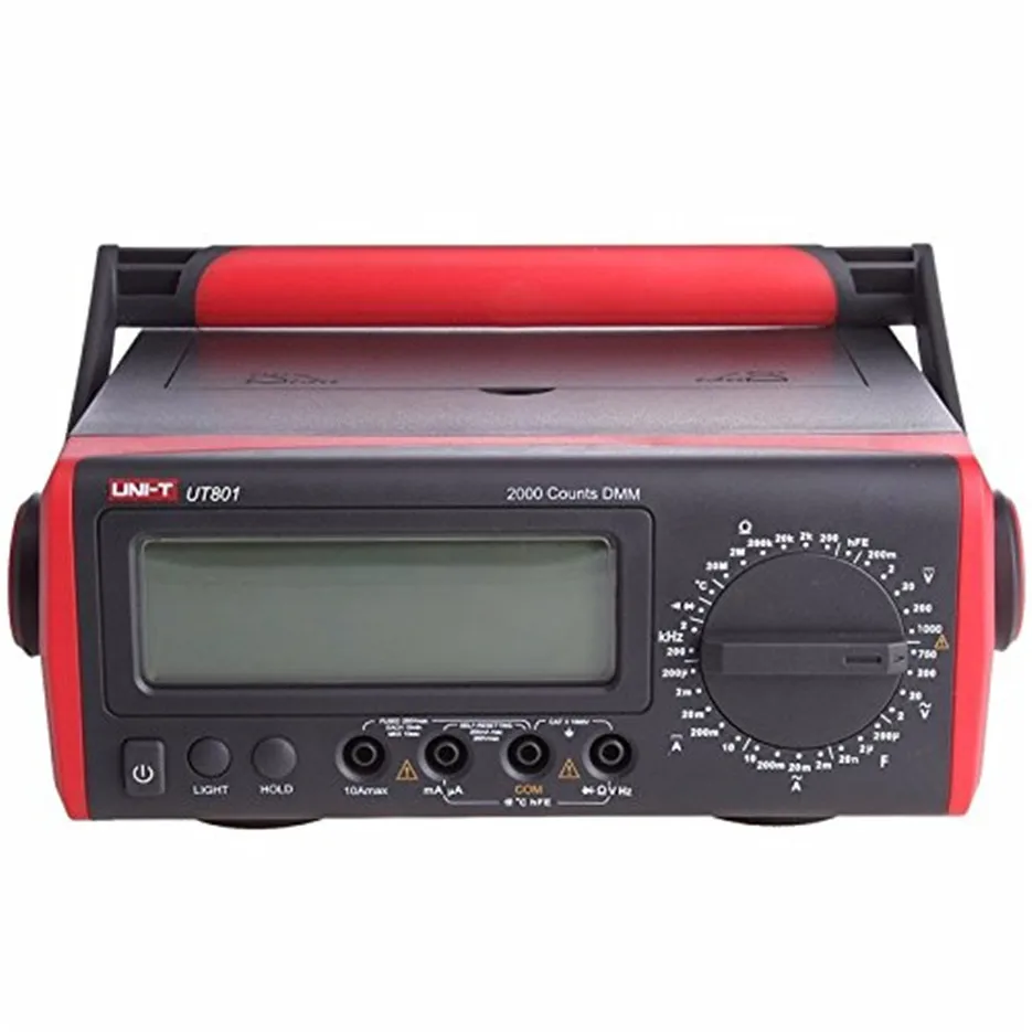 

UNI-T UT801 Bench Type Digital Multimeter Thermometer, LCD Display, Data Hold