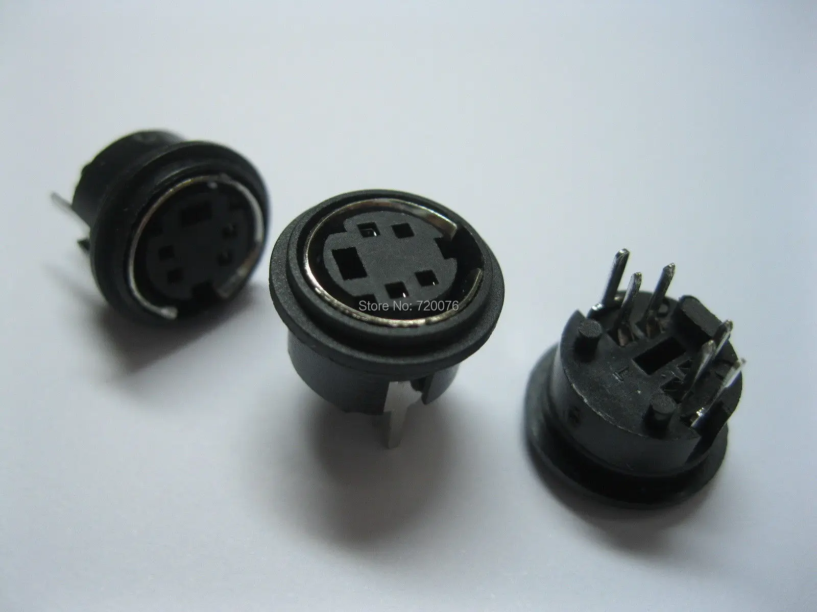 

200 Pcs Mini 4 Pin Circular PCB Mount DIN Connector