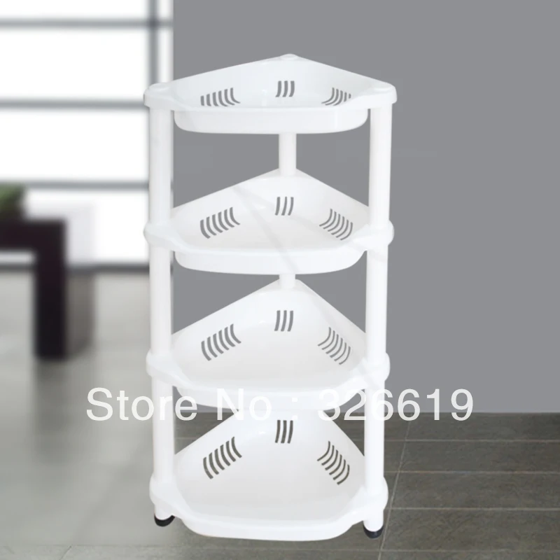 

Free shipping bath shelves Shuangqing 1967 ABS made 4 tiers rack corner multifunctional storage rack shelf bathroom shelves