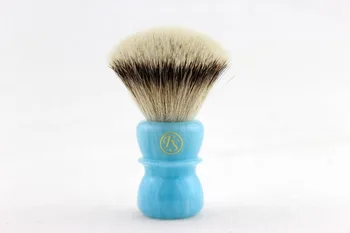 

"FS"-24mm 100% Silvertip Badger Shaving Brush Bluesky Handle +FREE STAND+FREE SHIPPING