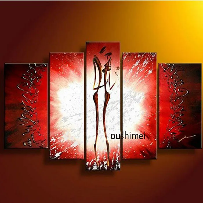 

Hand Painted Modern Abstract Picture On Canvas Sexy Dancer Oil Painting Handmade Home Decor Wall Artwork Pictures Hang Painting