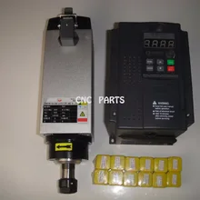 4KW квадратный ER20 AC380V воздушное охлаждение шпинделя с 4KW в сочетании с частотно-регулируемым приводом Инвертор+ 12 штук ER20 Цанги